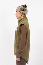 Lumberjackie Sherpa Vest - Olive
