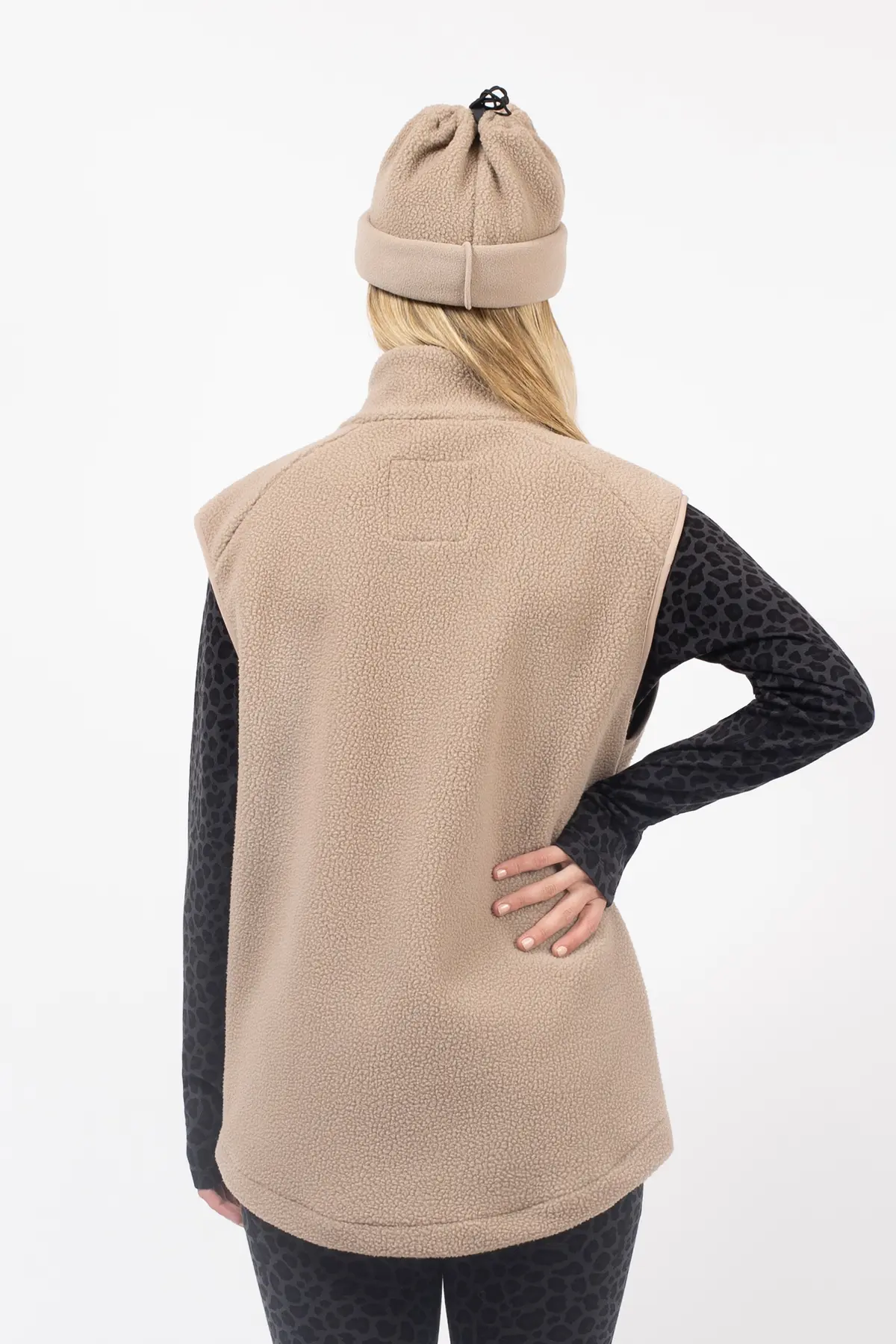 Lumberjackie Sherpa Vest - Sand | XXS