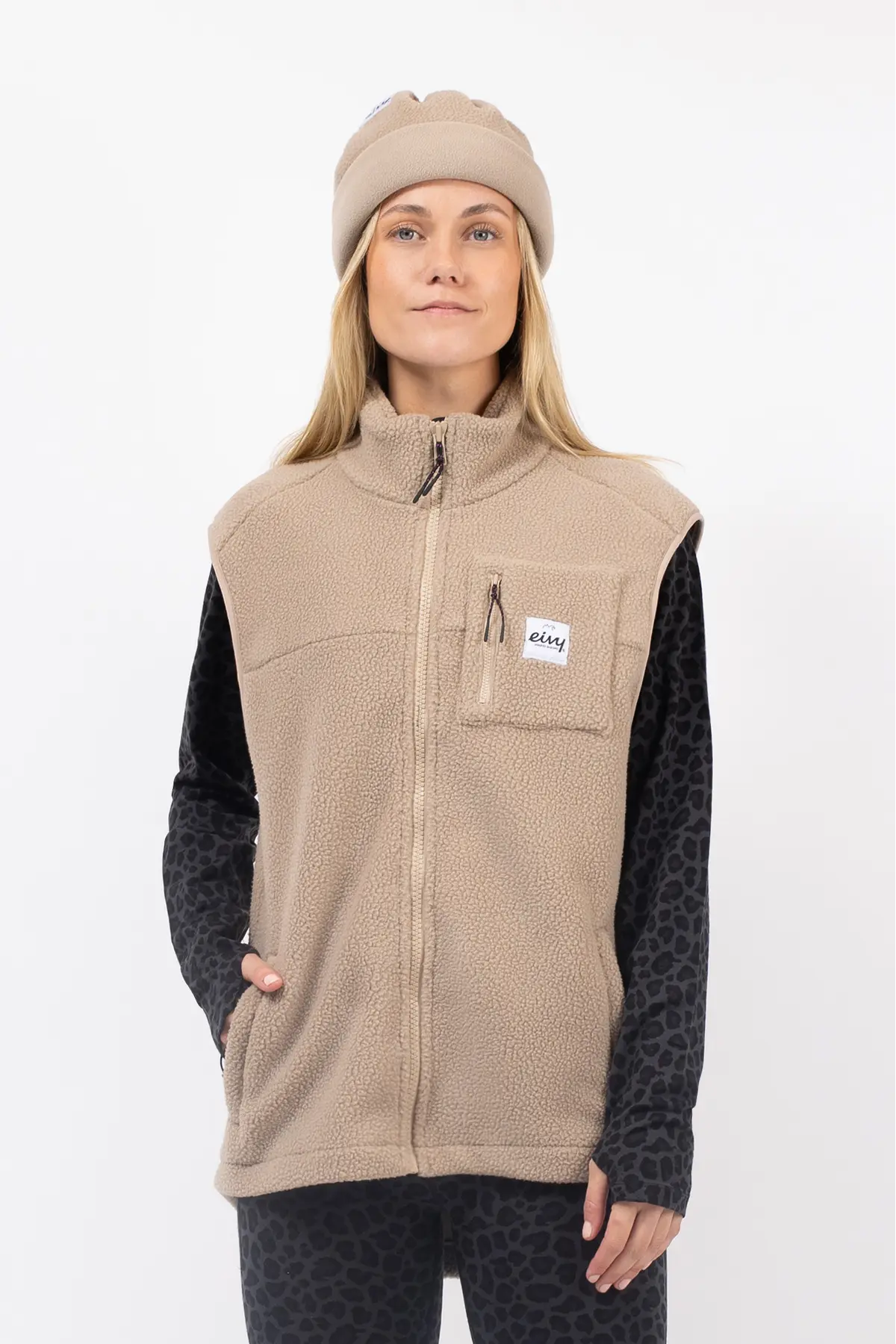 Lumberjackie Sherpa Vest - Sand | XXS