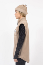Lumberjackie Sherpa Vest - Sand | XXS