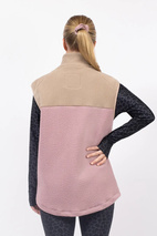 Lumberjackie Sherpa Vest - Sand / Faded Woodrose | XXL