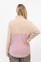 Techlight Halfzip Fleece - Sand / Faded Woodrose