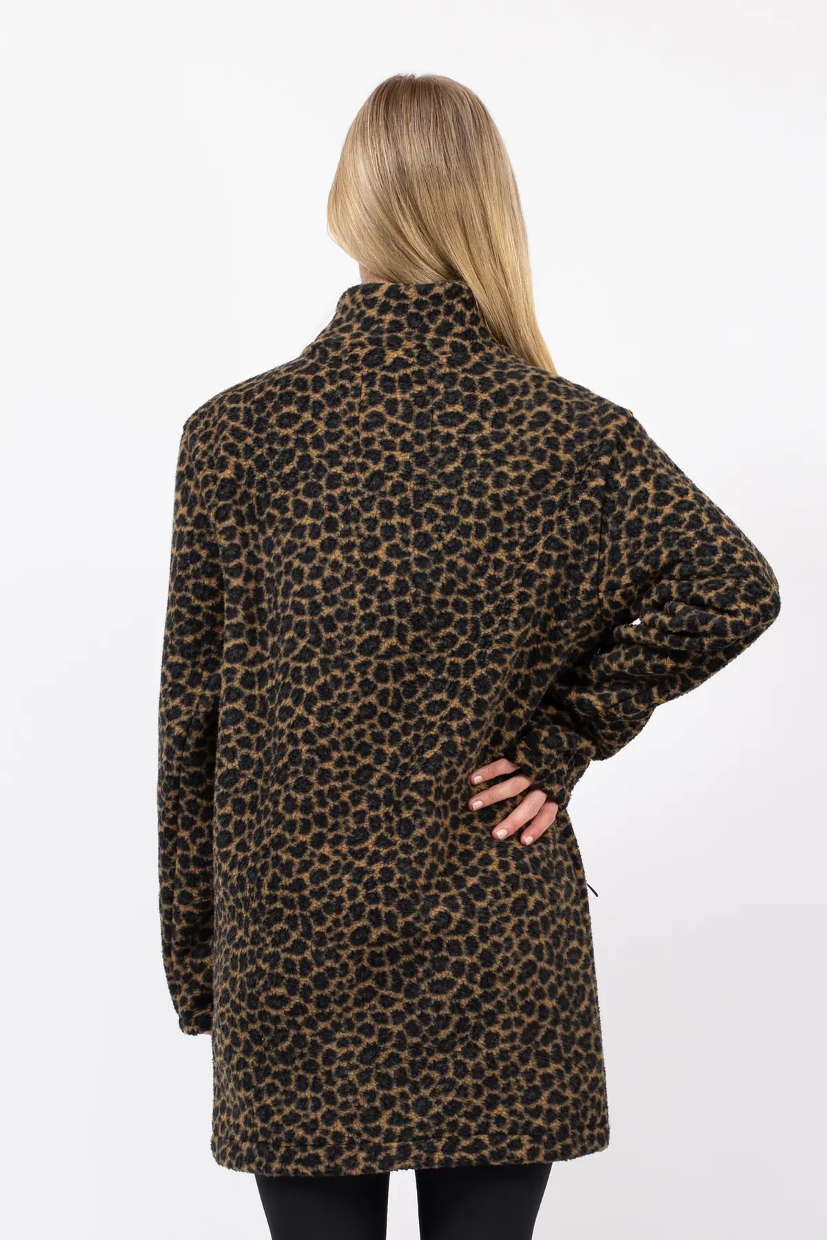 Versa Sherpa Coat - Leopard