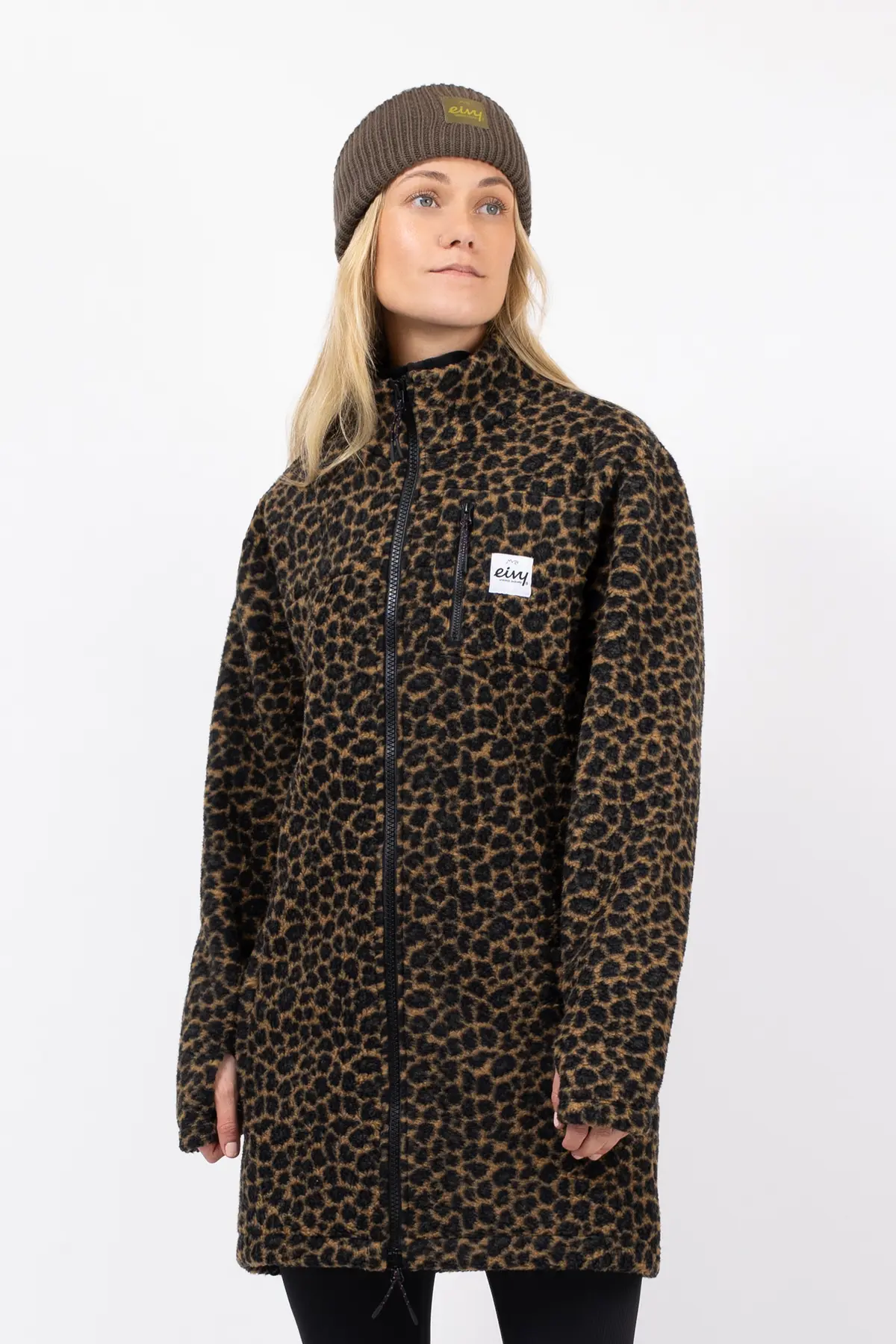 Versa Sherpa Coat - Leopard