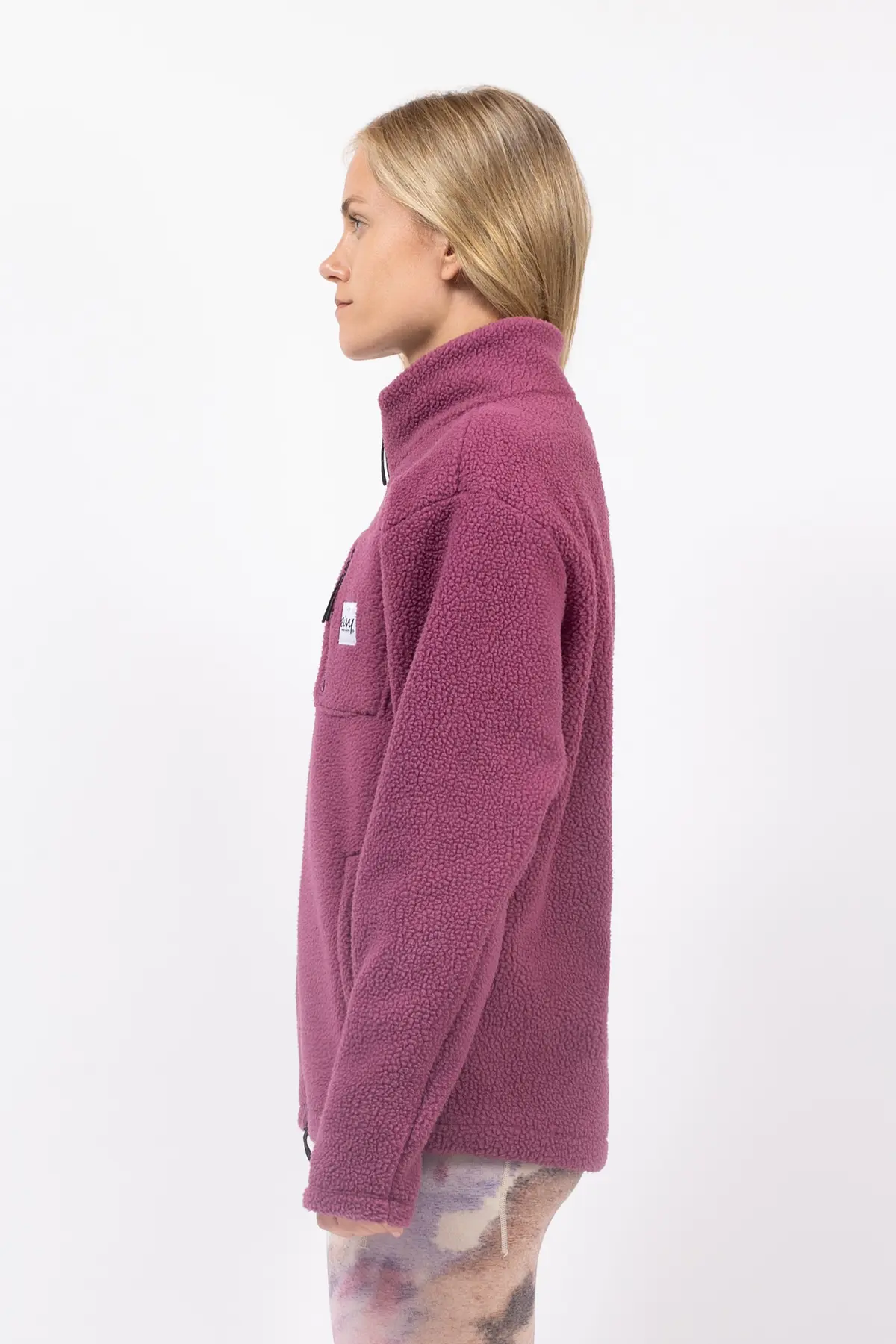 Versa Sherpa Jacket - Pinkgundy