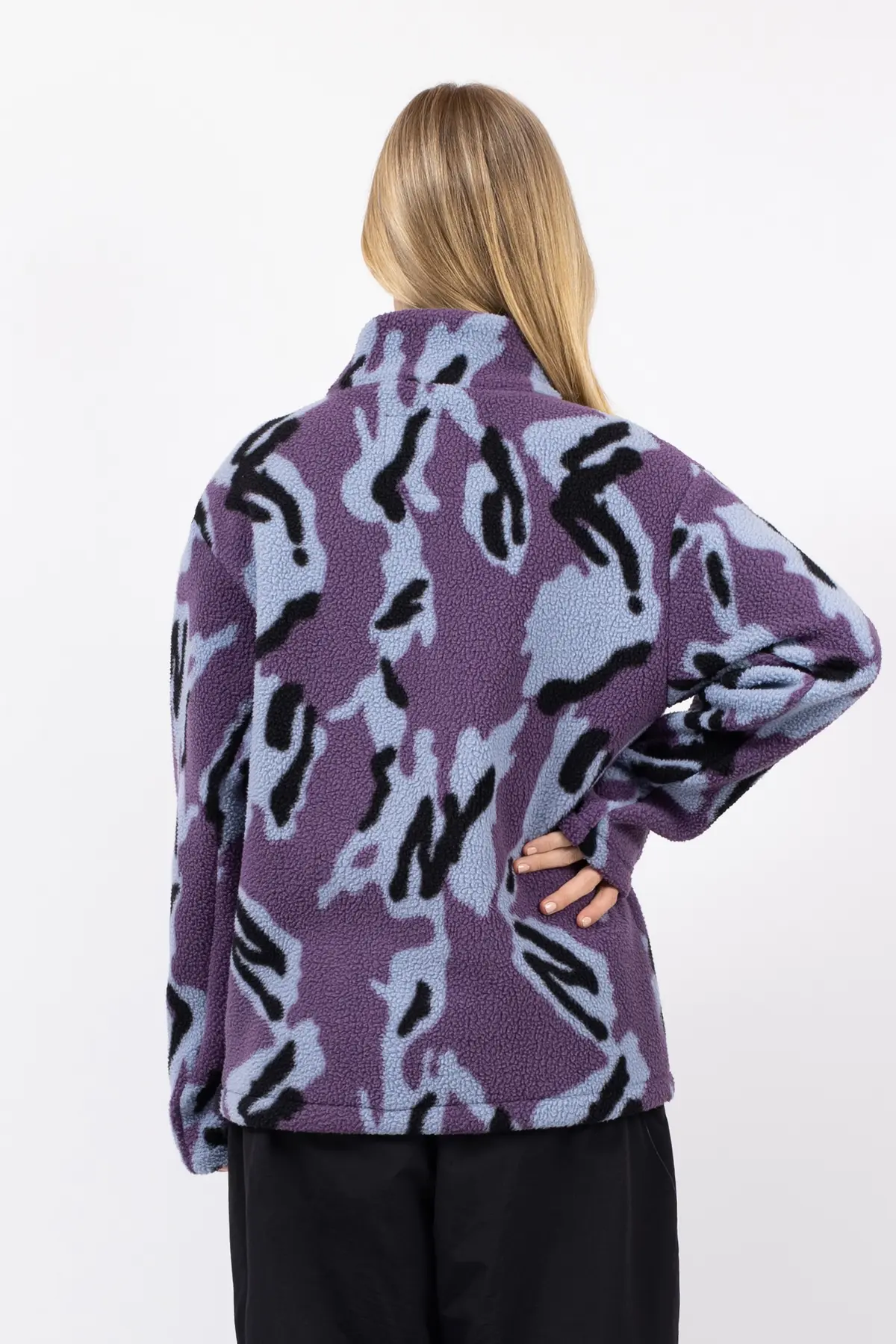 Versa Sherpa Jacket - Purple Stray