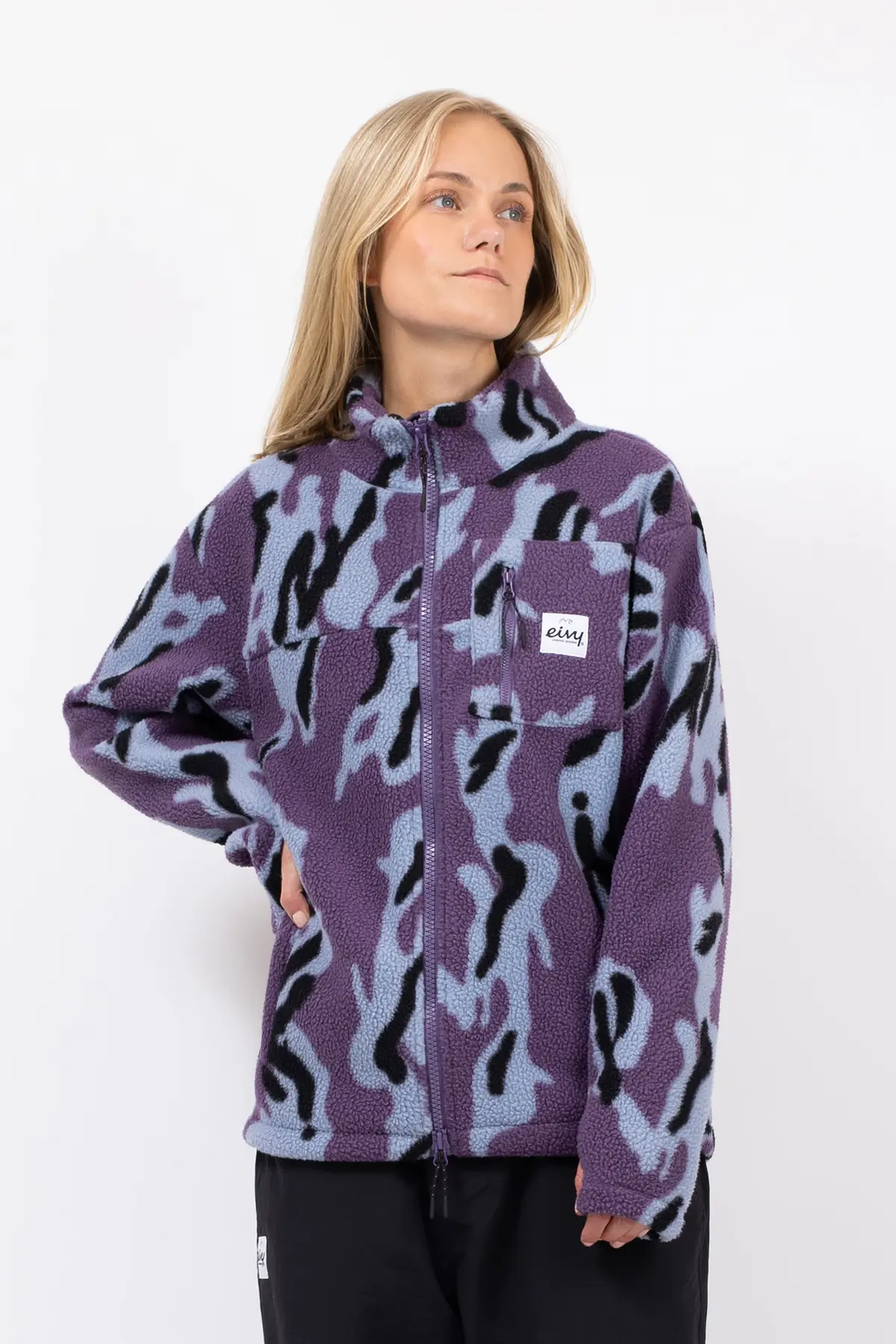 Versa Sherpa Jacket - Purple Stray