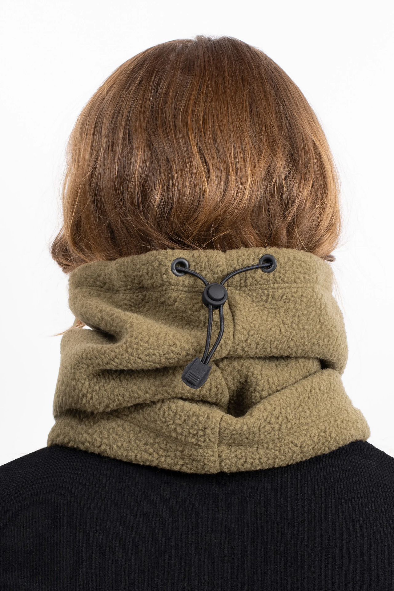 Beanie Sherpa Neckwarmer - Olive | One Size