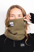 Beanie Sherpa Neckwarmer - Olive | One Size