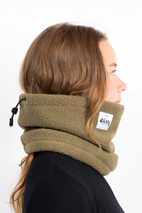 Beanie Sherpa Neckwarmer - Olive | One Size