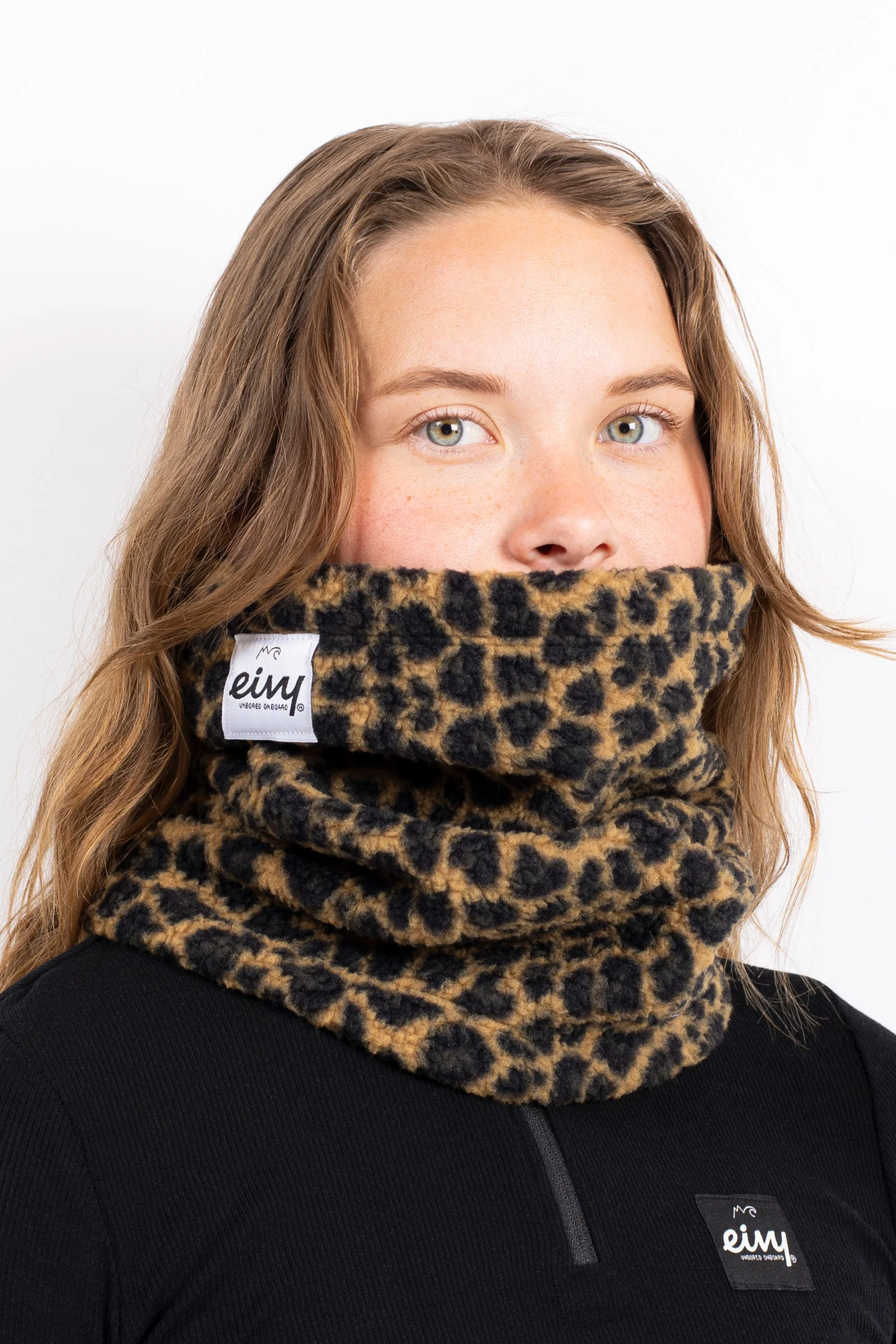 Beanie Sherpa Neckwarmer - Leopard | One Size