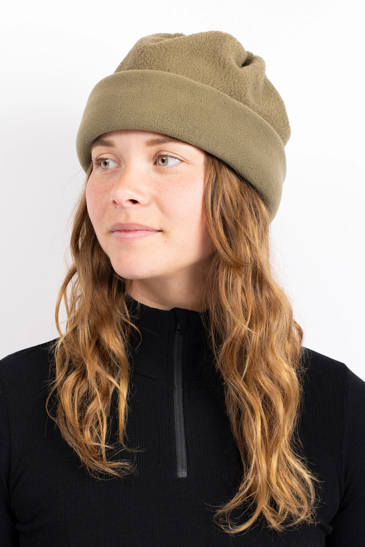 Beanie Sherpa Neckwarmer - Olive | One Size