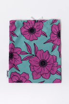 Pocket Tights - Turquoise Flower