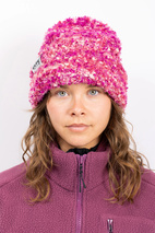 Boucle Knit Beanie - Pink | One Size