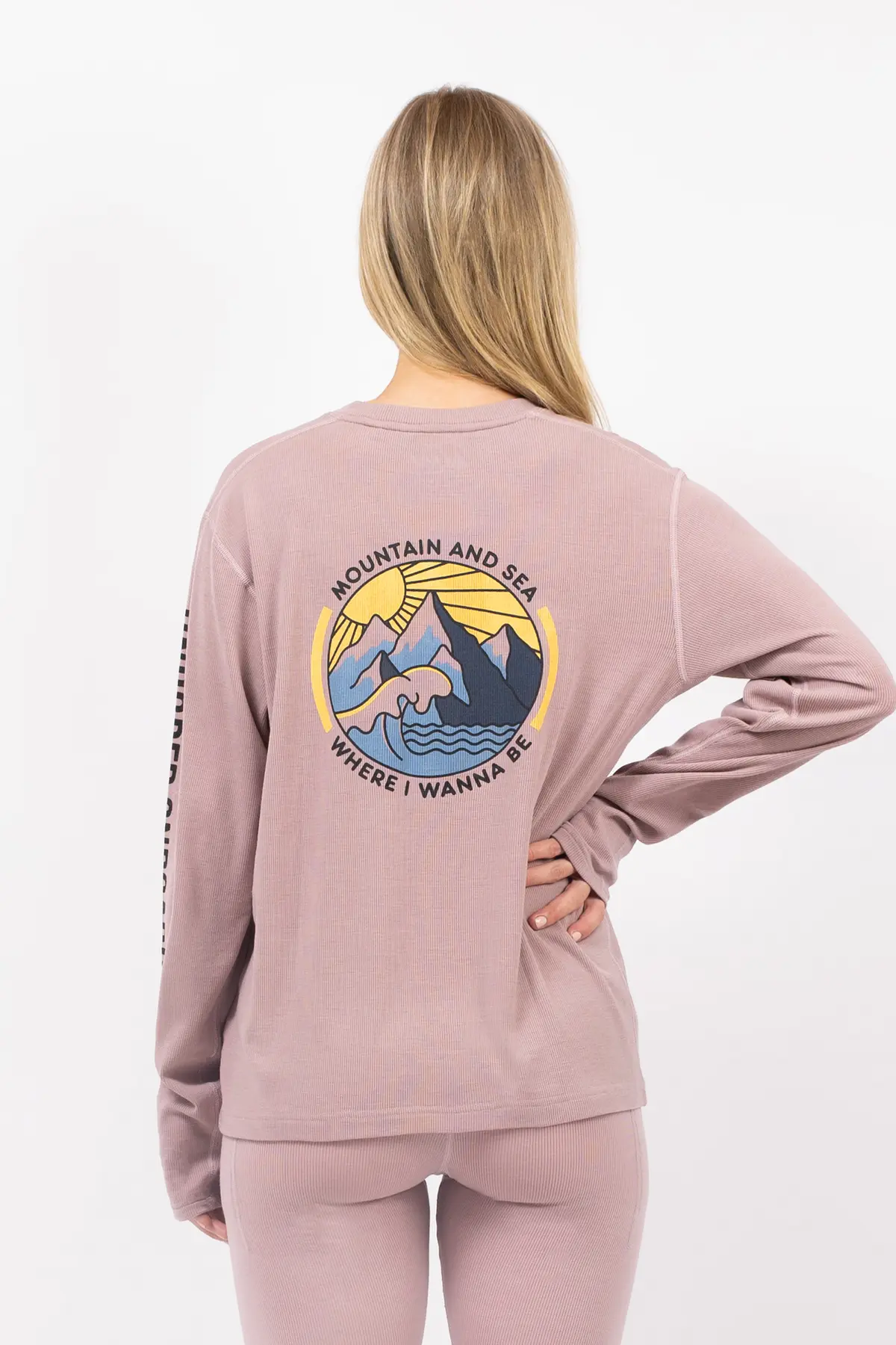 Loose Fit MX Merino Wool Rib Top - Faded Woodrose