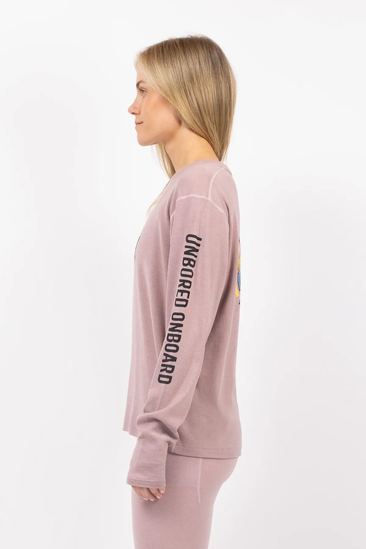 Loose Fit MX Merino Wool Rib Top - Faded Woodrose