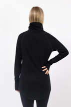 Icecold Merino Wool Gaiter Rib Top - Black