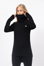 Icecold Merino Wool Gaiter Rib Top - Black