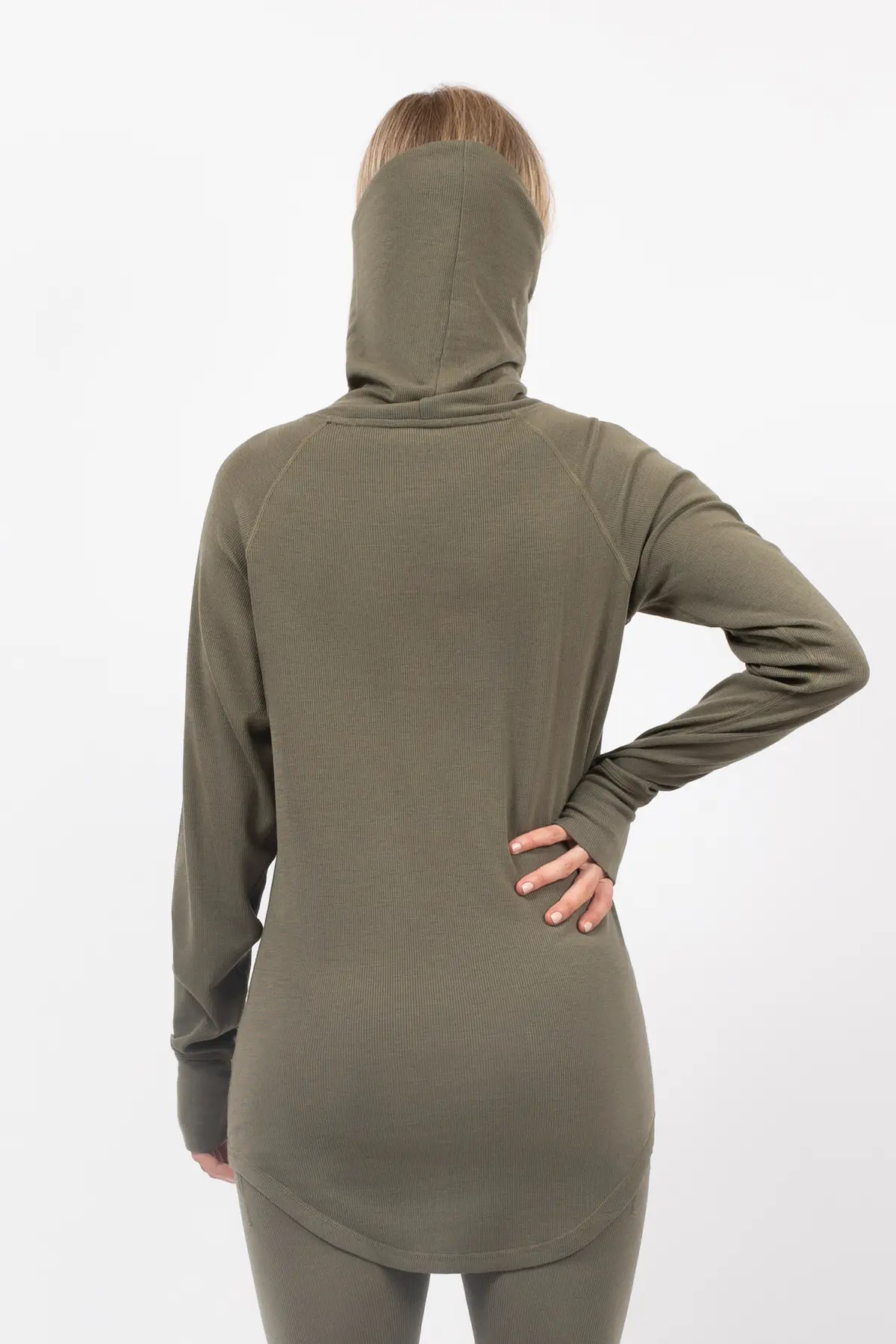 Icecold Merino Wool Gaiter Rib Top - Olive