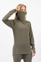 Icecold Merino Wool Gaiter Rib Top - Olive