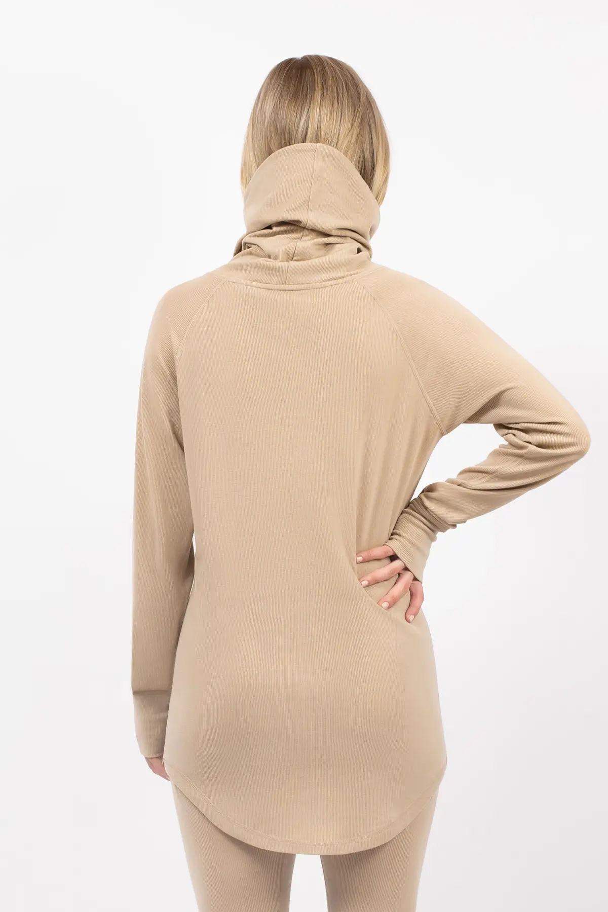Icecold Merino Wool Gaiter Rib Top - Sand