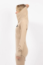 Icecold Merino Wool Gaiter Rib Top - Sand