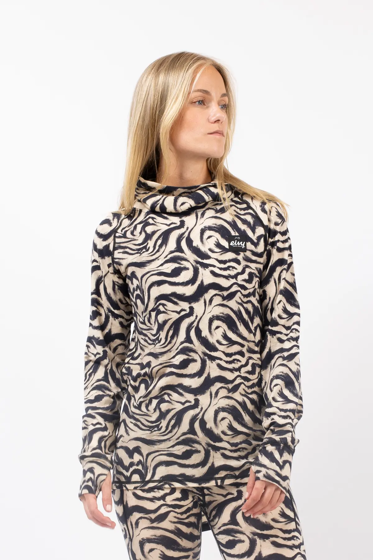 Icecold Merino Wool Top - Animal Swirl