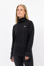 Icecold Merino Wool Top - Black Leopard