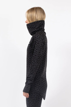 Icecold Merino Wool Top - Black Leopard