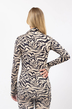Journey Merino Wool Top - Animal Swirl