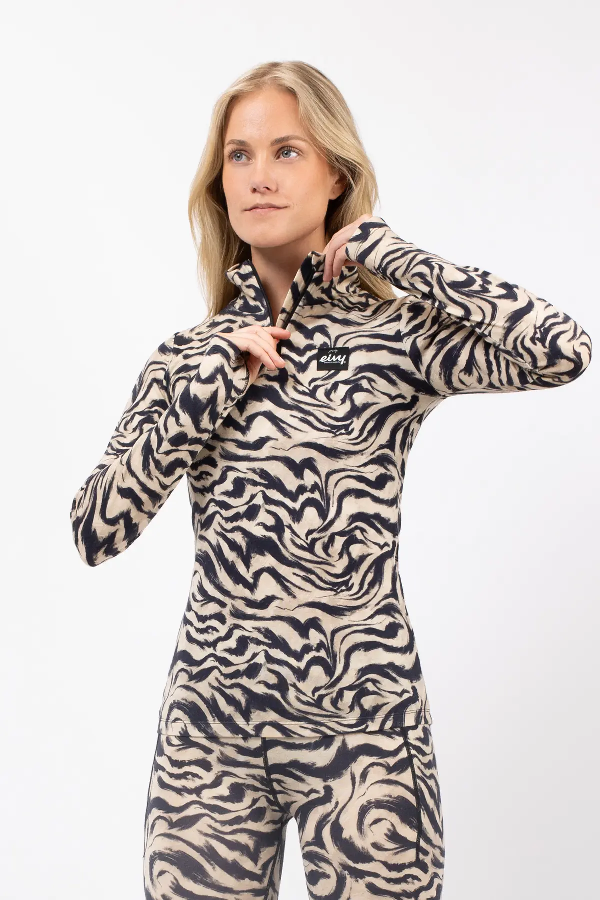 Journey Merino Wool Top - Animal Swirl