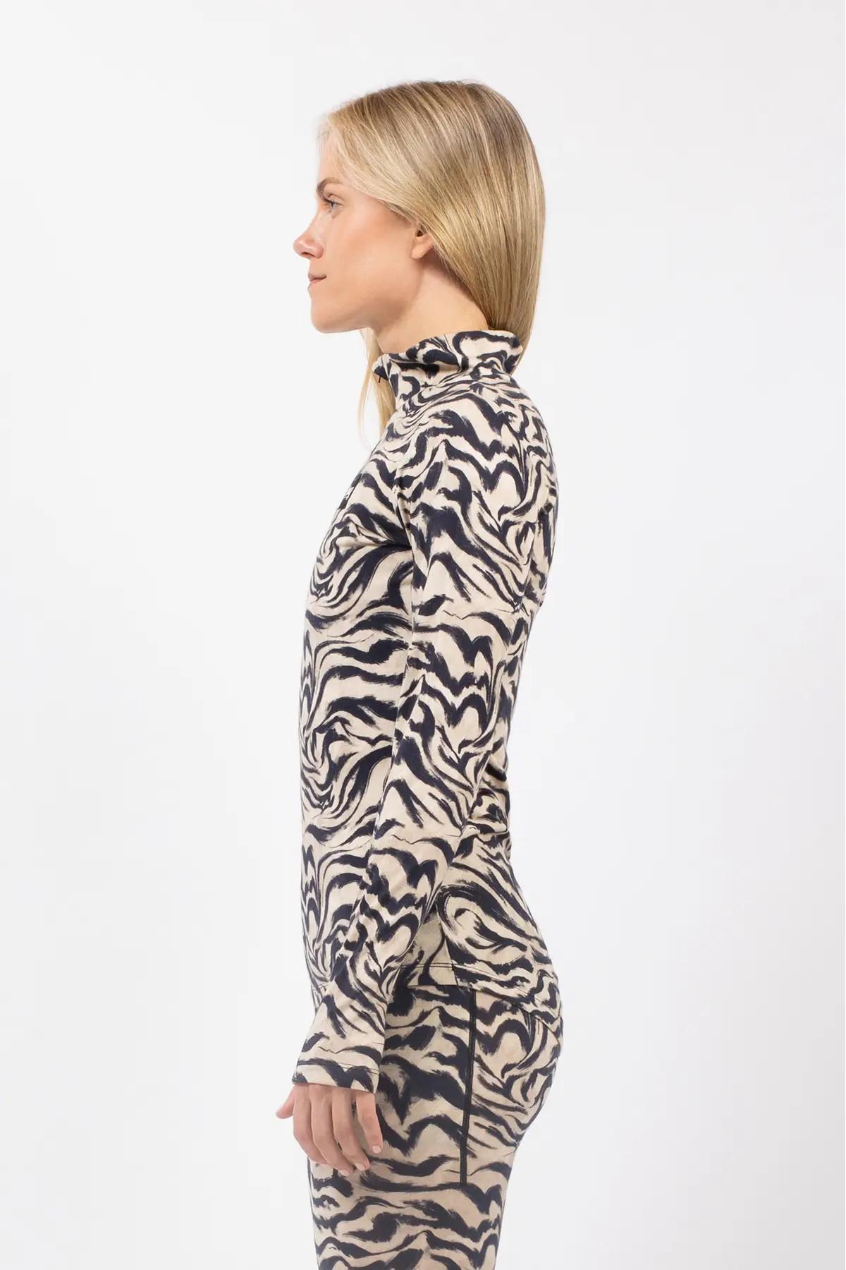 Journey Merino Wool Top - Animal Swirl