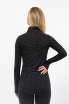 Journey Merino Wool Top - Black Leopard