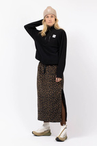 Versa Fleece Mountain Skirt - Leopard