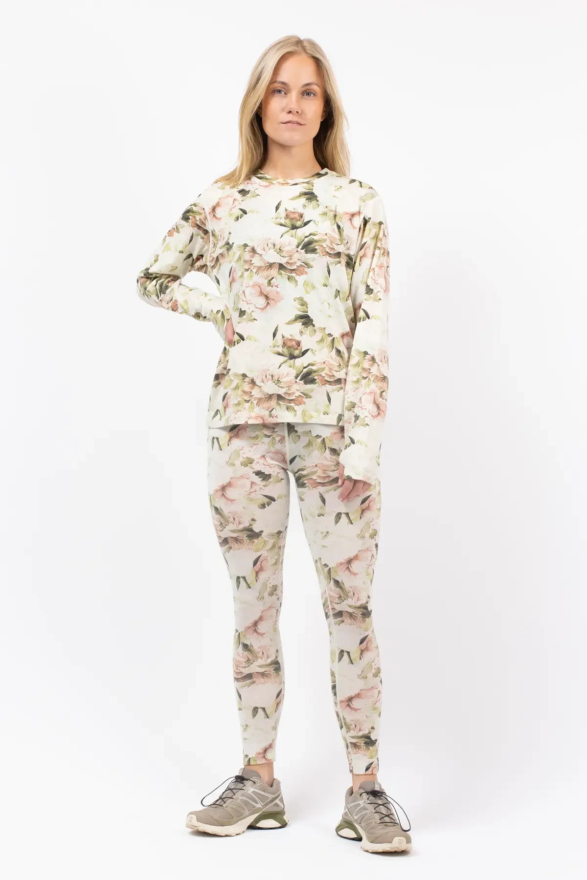 Loose Fit Merino Wool Top - Bloom | L