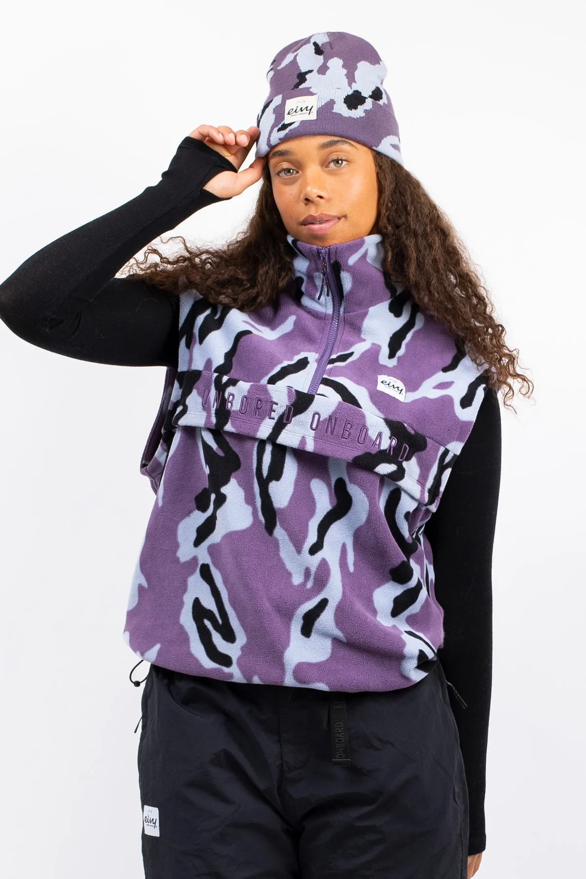 Ball Fleece Vest - Purple Stray