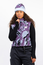 Boxy Sherpa Vest - Purple Stray