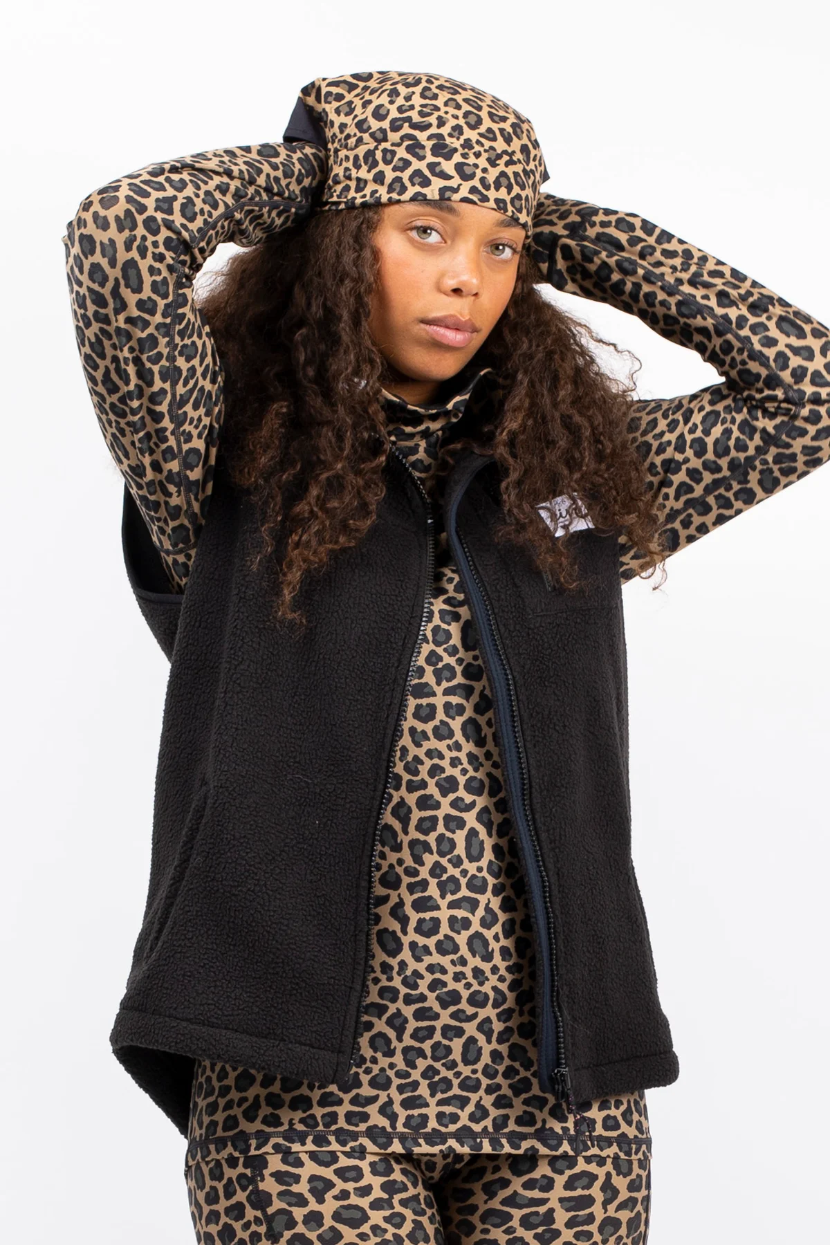 Lumberjackie Sherpa Vest - Black | S