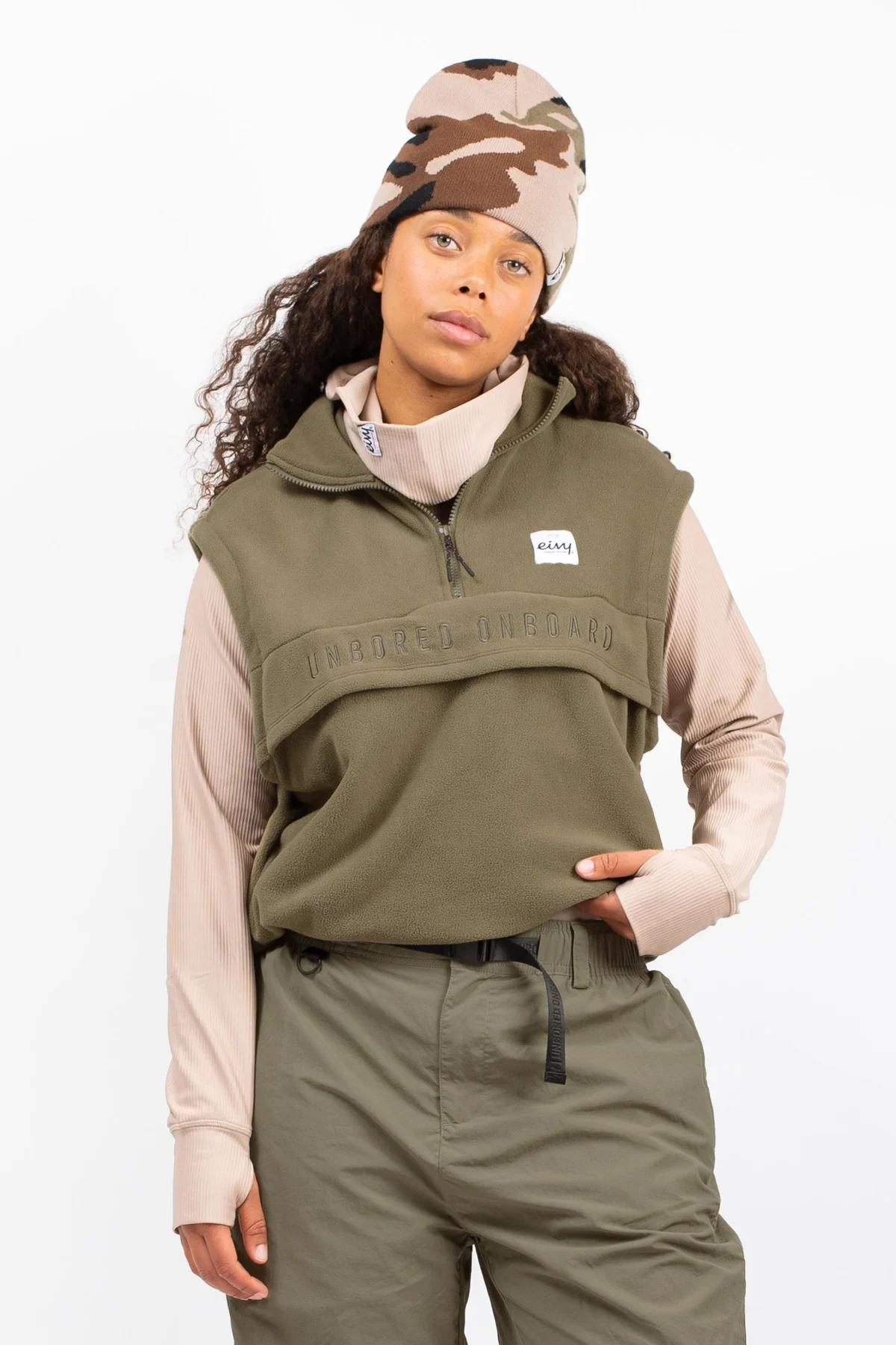 Ball Fleece Vest - Olive