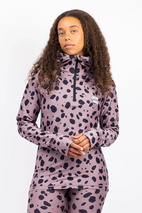 Icecold Ziphood Top - Woodrose Cheetah