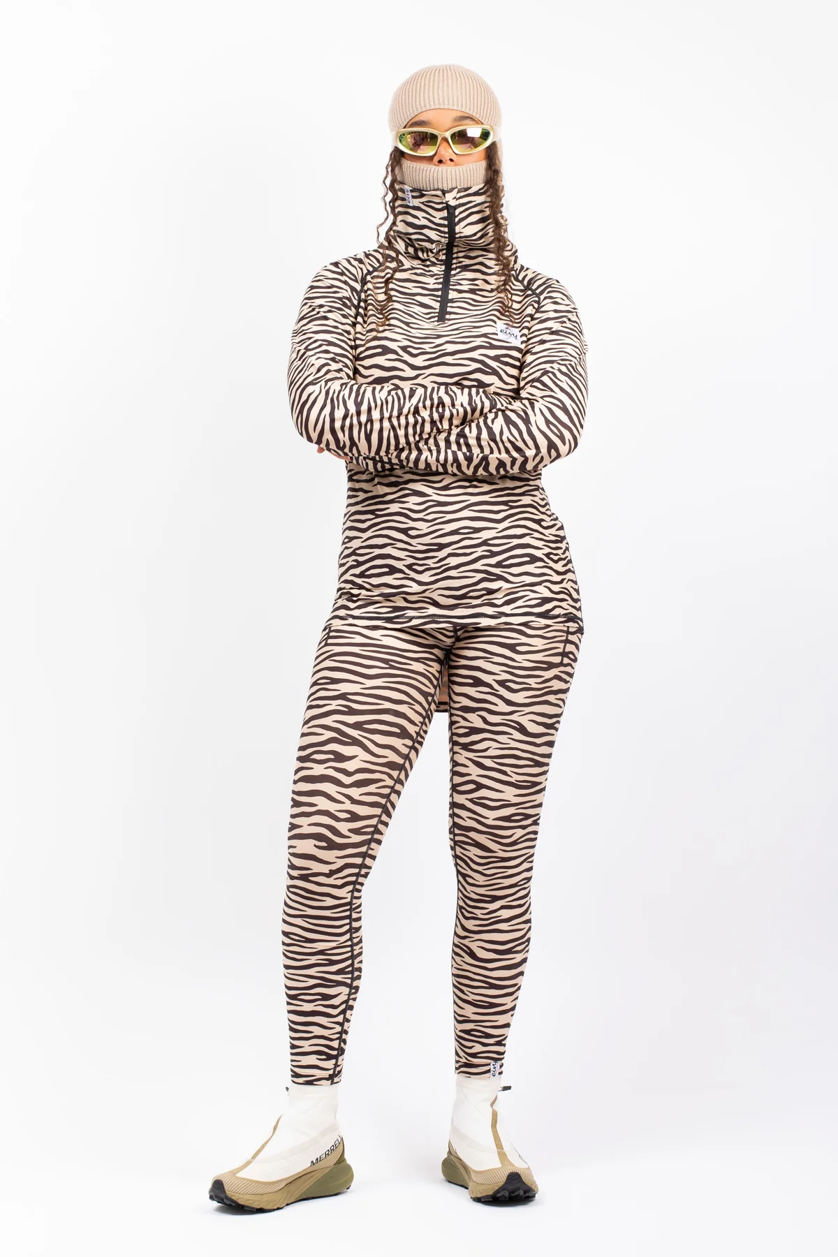 Icecold Zip Top - Zebra