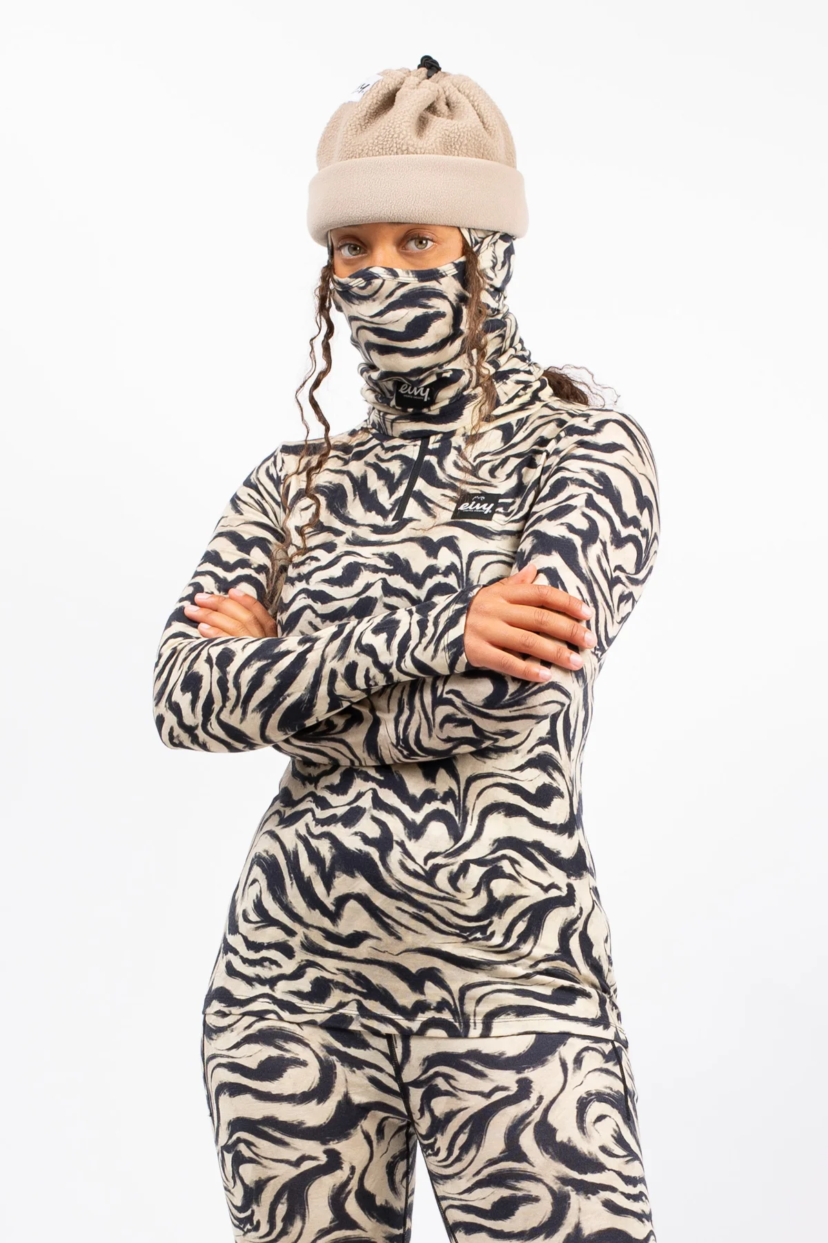 Journey Merino Wool Top - Animal Swirl