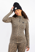 Journey Merino Wool Top - Leopard