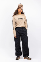 Loose Fit MX Merino Wool Rib Top - Sand