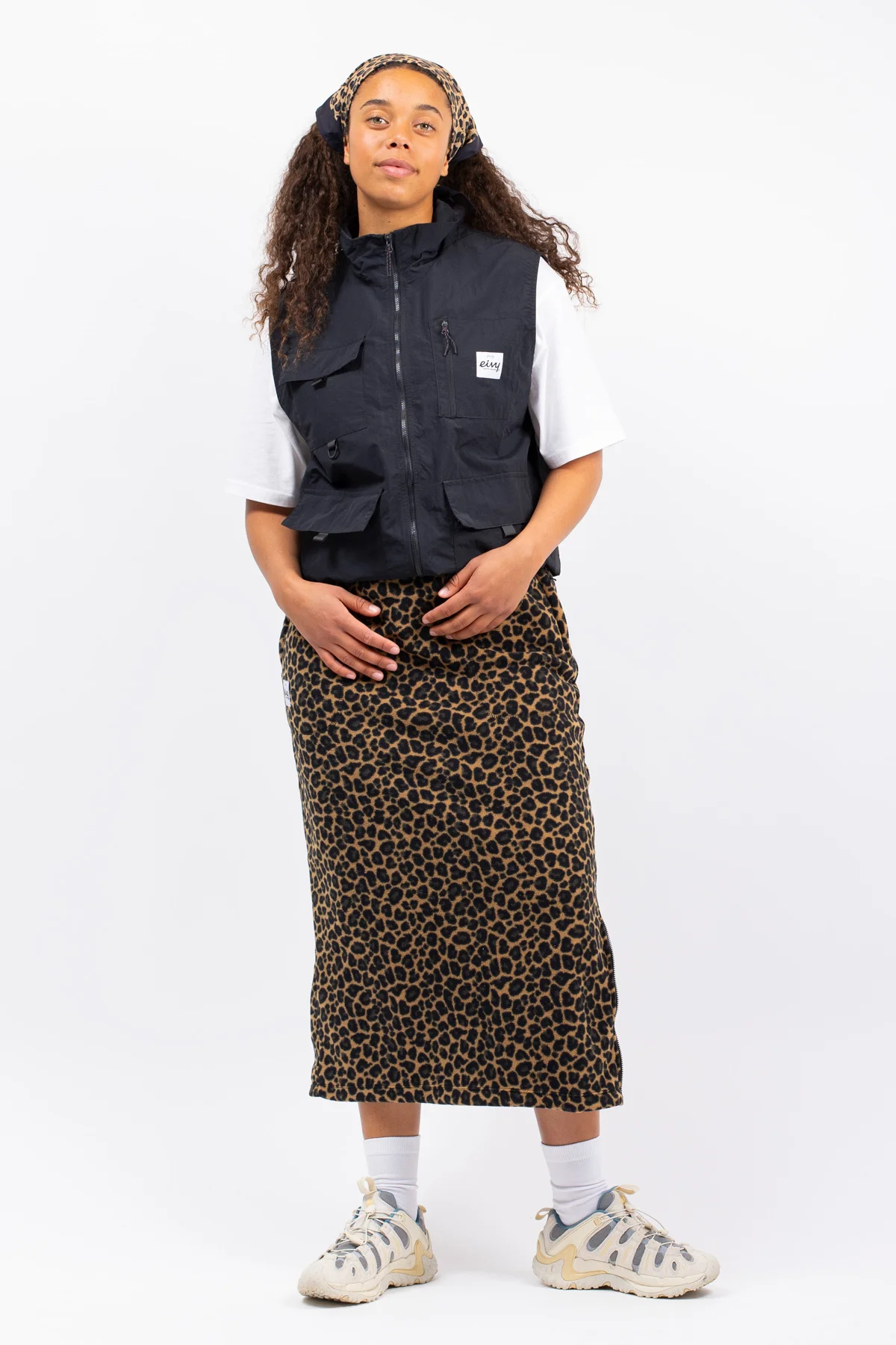 Versa Fleece Mountain Skirt - Leopard