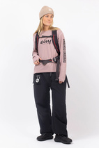 Loose Fit MX Merino Wool Rib Top - Faded Woodrose