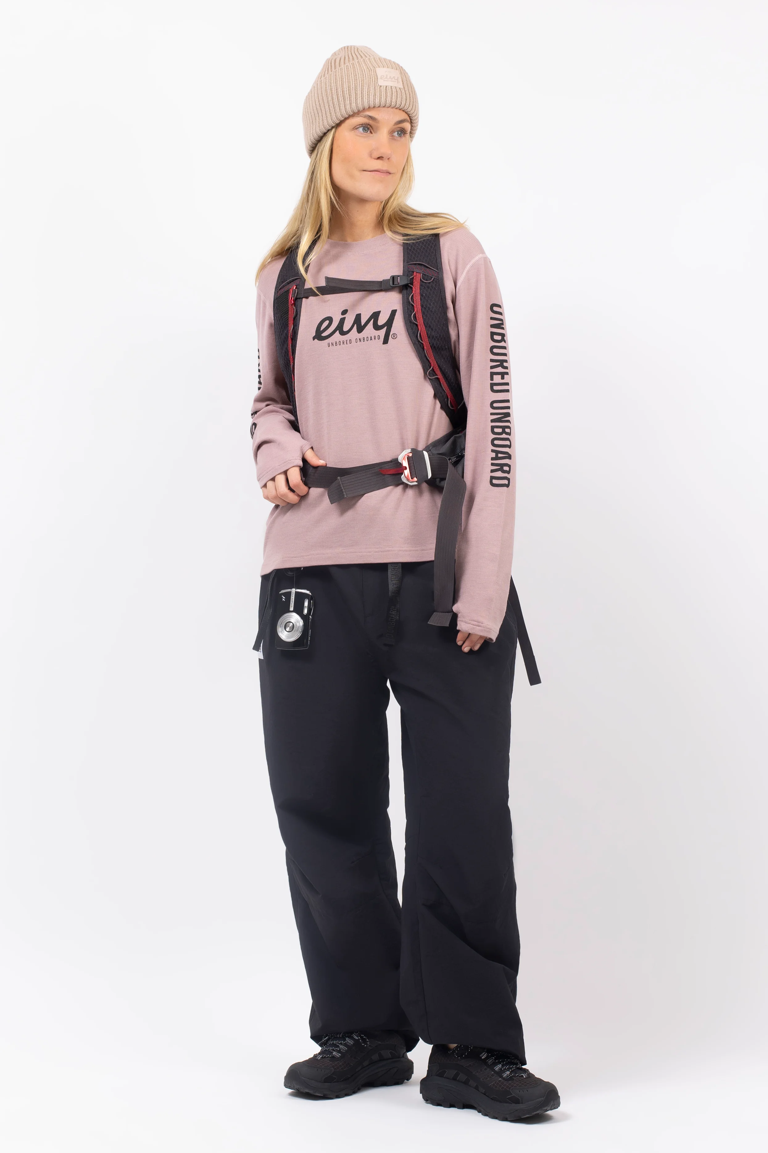 Loose Fit MX Merino Wool Rib Top - Faded Woodrose