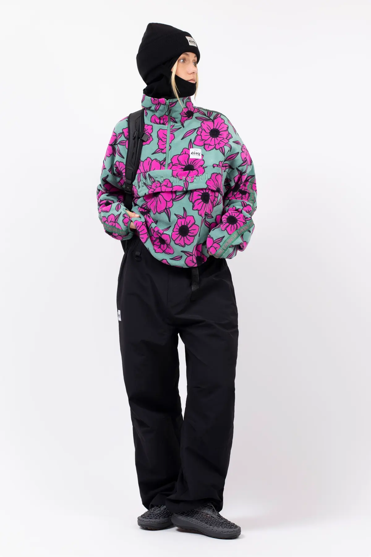 Ball Fleece - Turquoise Flower