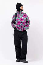 Ball Fleece - Turquoise Flower