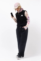 Boxy Sherpa Vest - Black